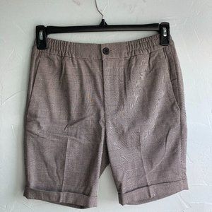 H&M Cuffed Plaid Shorts